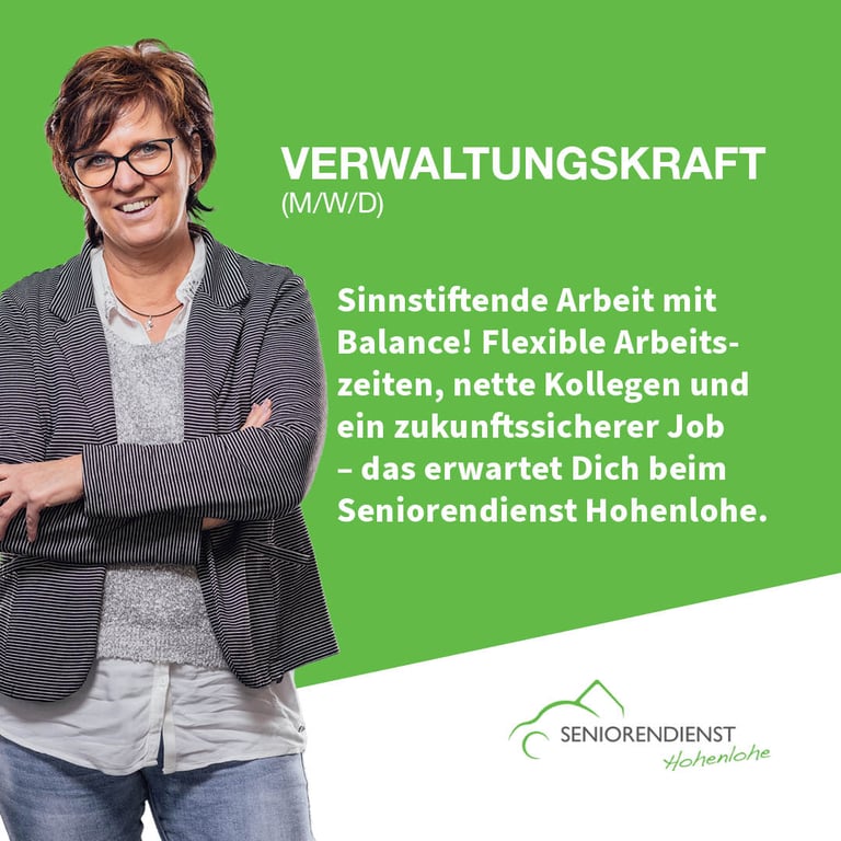 Anzeige von echtgut für Seniorendienst Hohenlohe